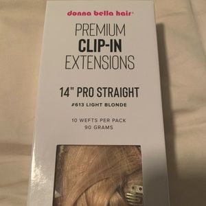 Donna Bella hair extensions blonde